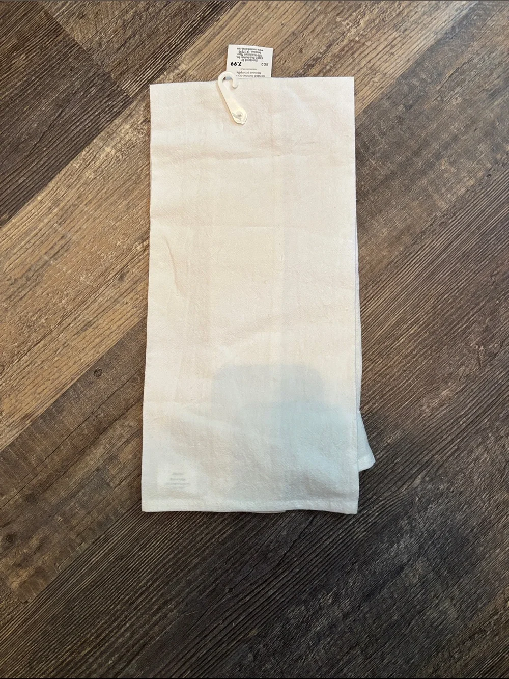 Embroidered White 'All Visitors Must Be Approved by the Cat' Pet Tea Towel